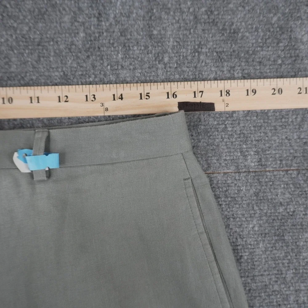 Lauren Ralph Lauren 100% Linen Pants Mens 32W x 30L Sage Green Dress Trousers
